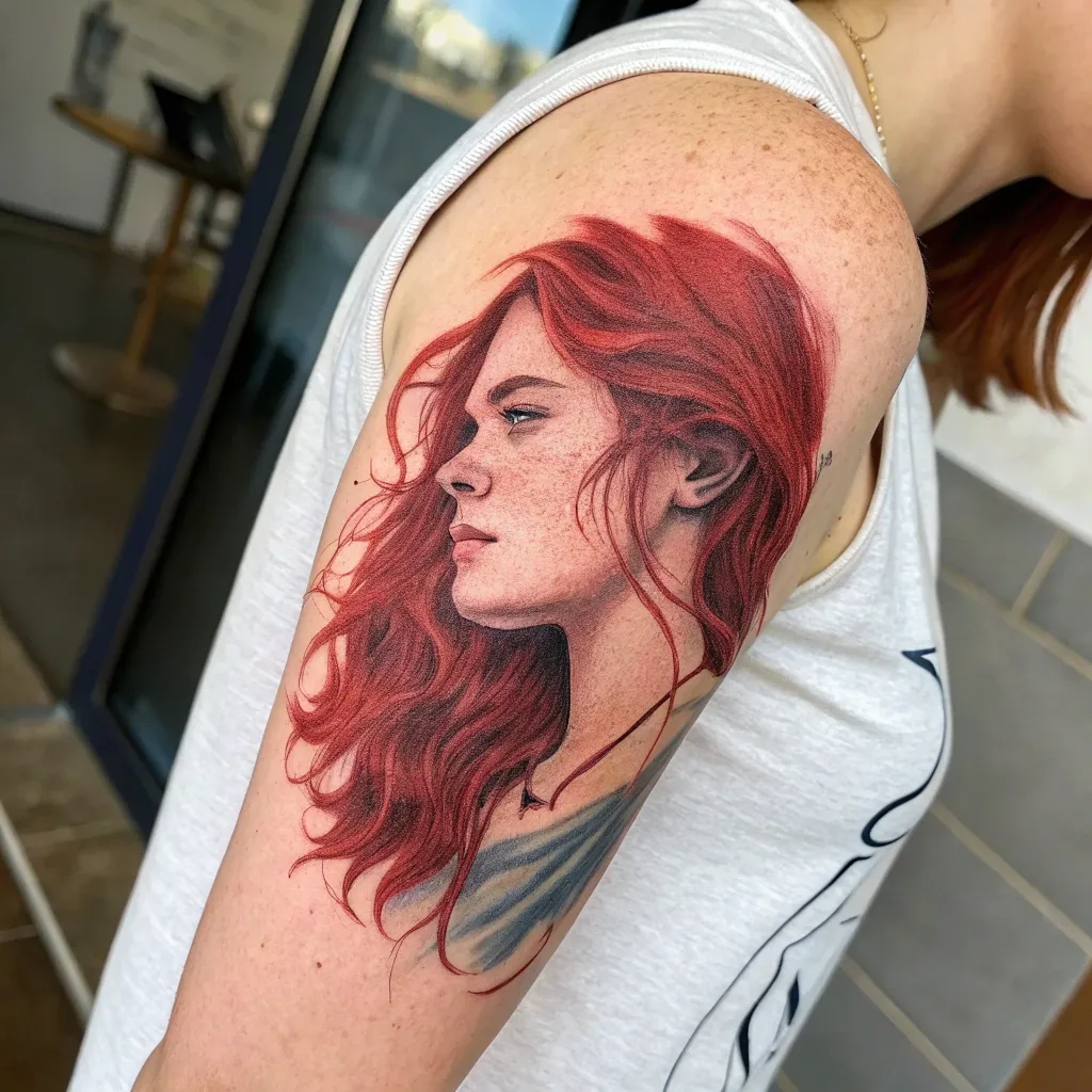 Red Hair Tattoo Location